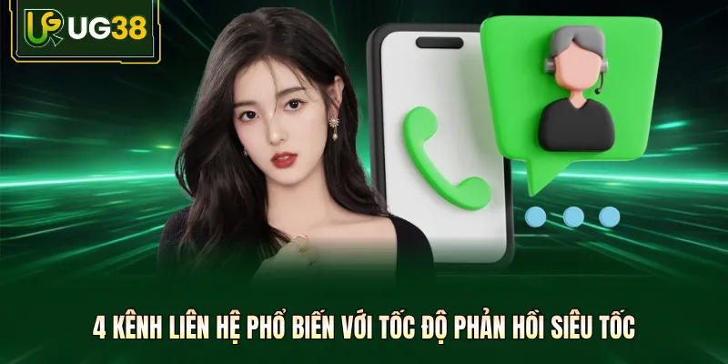 4 kênh liên hệ phổ biến với tốc độ phản hồi siêu tốc