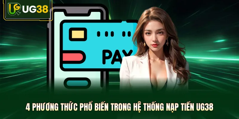 4 phương thức phổ biến trong hệ thống nạp tiền UG38