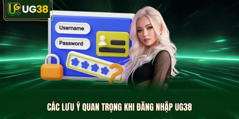 Các lưu ý quan trọng khi đăng nhập UG38