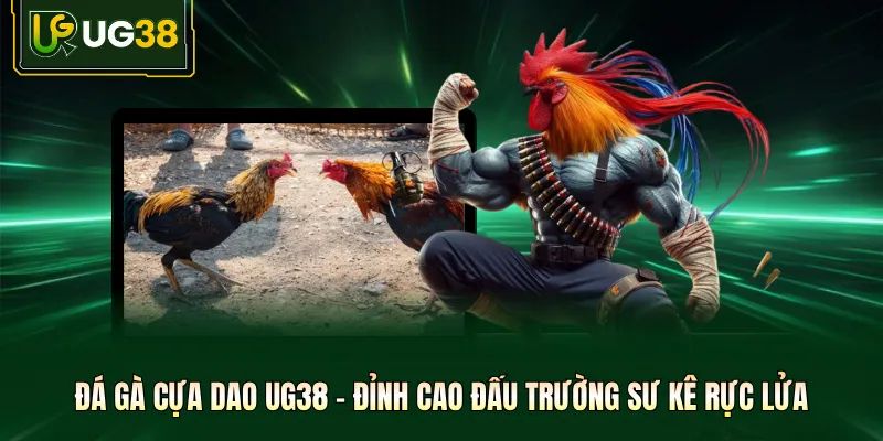 Đá Gà Cựa Dao UG38 - Đỉnh Cao Đấu Trường Sư Kê Rực Lửa